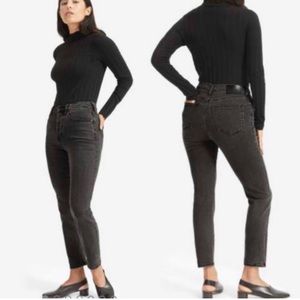 Everlane High-Rise Slim Straight jeans in “cigarette”
